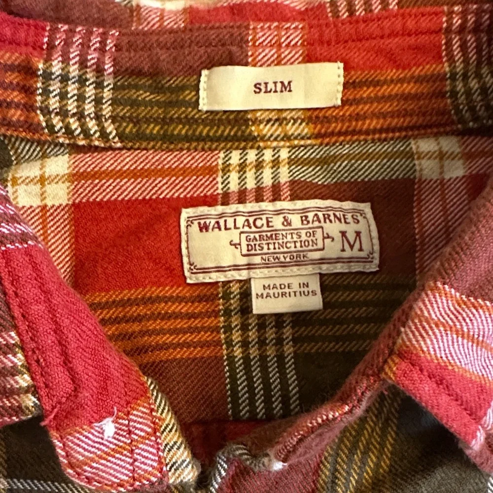 J Crew Wallace & Barnes Flannel Men's Shirt - Picture 2 of 5